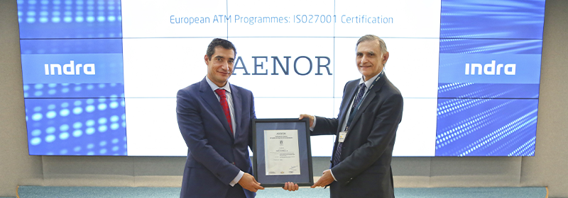 Los sistemas de tráfico aéreo de Indra obtienen la certificación en ciberseguridad más exigente del mundo