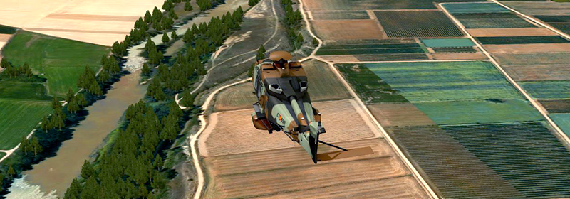 Army helicopter simulation center: 50,000 hours of flight time on Indra's simulators